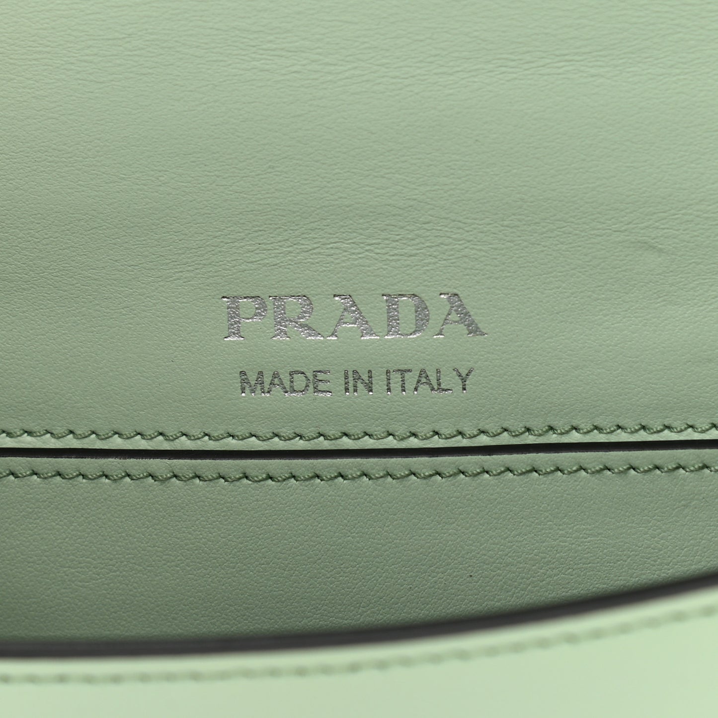 Spazzolato Soft Calfskin Plex Ribbon Bag Acqua