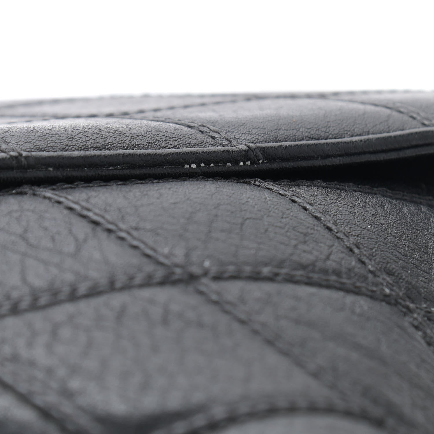 Saint Laurent Calfskin Diamond Quilted Monogram Large College Bag Black 11 of 14