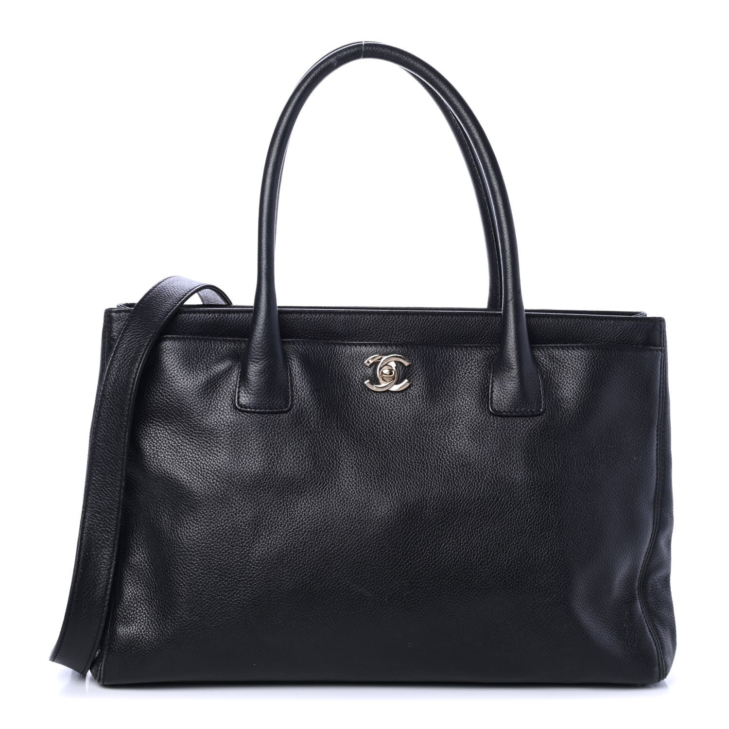 Chanel Calfskin Cerf Executive Shopper Tote Black 1 of 4