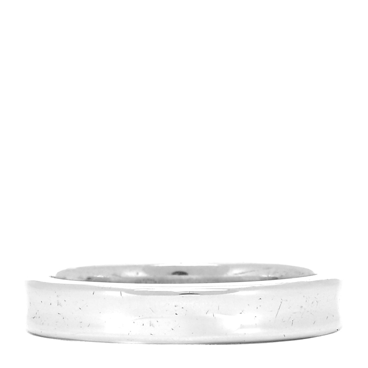 Tiffany Sterling Silver Narrow 1837 Band Ring 56 7.5 3 of 5