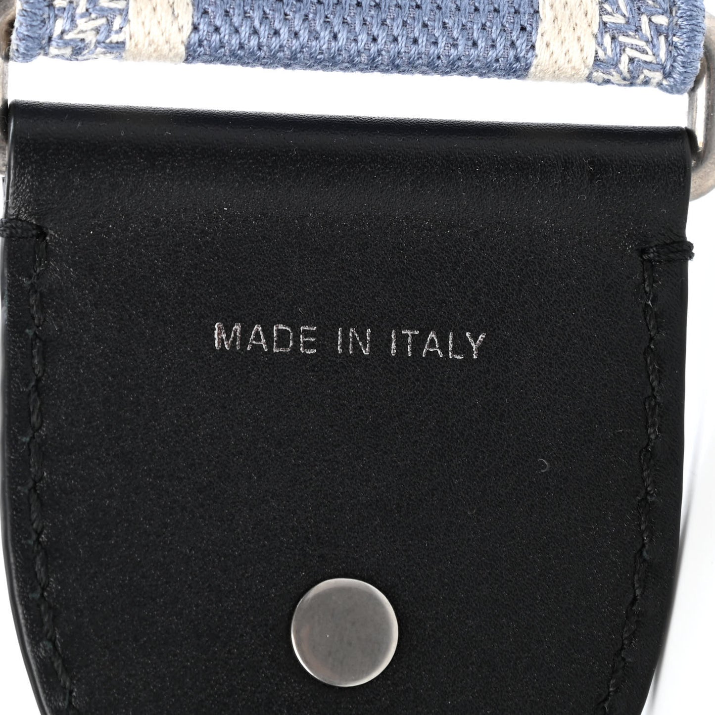 Canvas Embroidered Shoulder Strap Light Blue