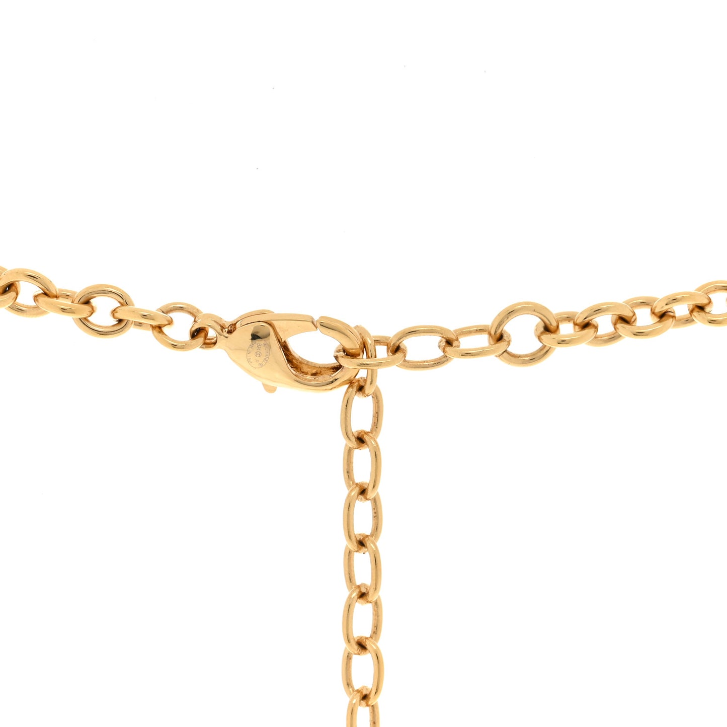 Enamel Coco Heart CC Star Necklace Gold Black