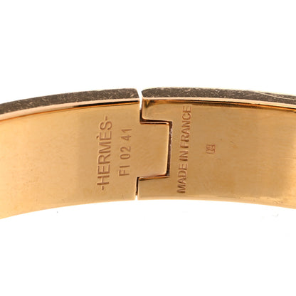 Hermes Enamel Narrow Clic Clac H Bracelet GM Black 4 of 6