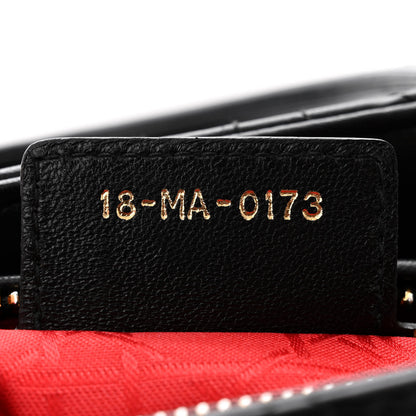 Christian Dior Lambskin Cannage Medium Lady Dior Black 7 of 13