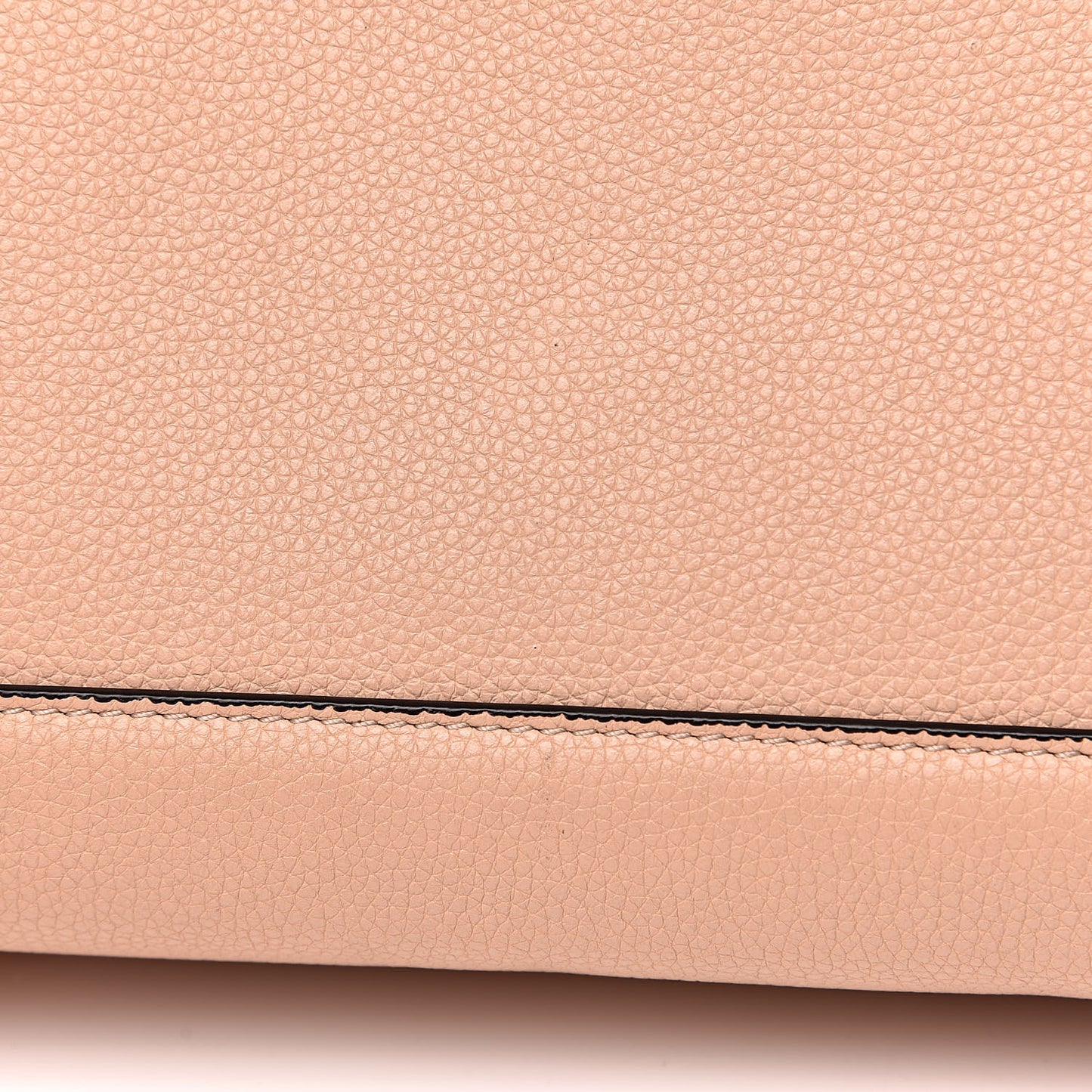 Grained Calfskin Small Horizon Satchel Beige