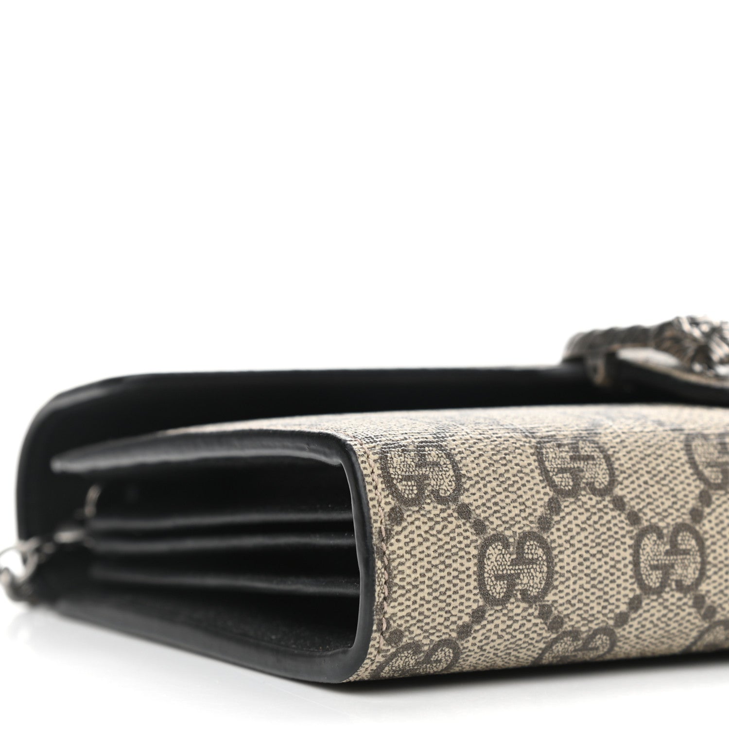 Gucci GG Supreme Monogram Mini Dionysus Chain Wallet Beige Black 9 of 10