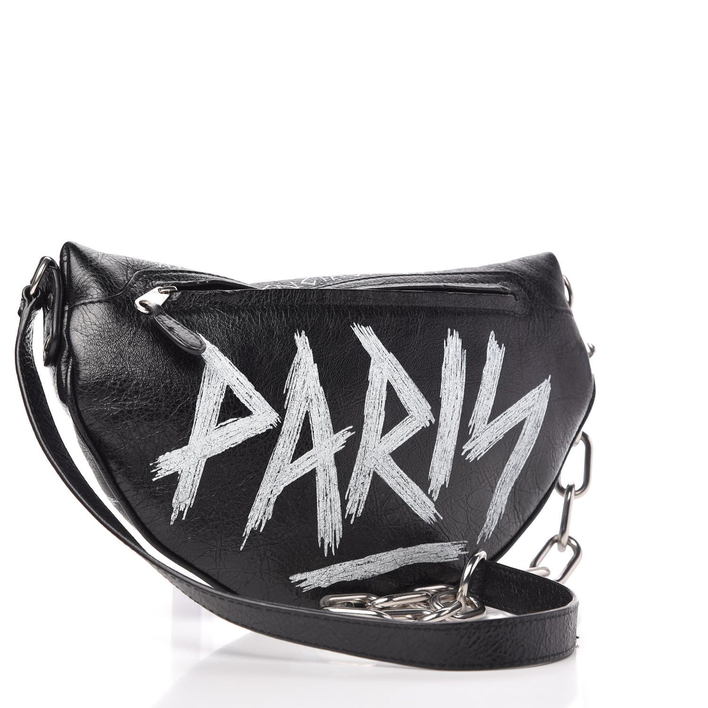 Agneau Arena Graffiti All Over XS Souvenir Belt Bag Black White