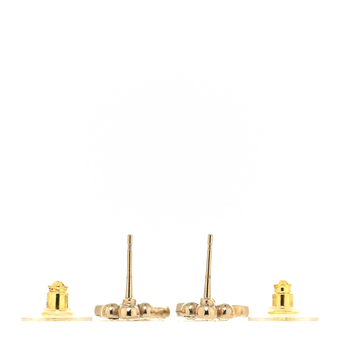 Crystal CC Drop Earrings Gold