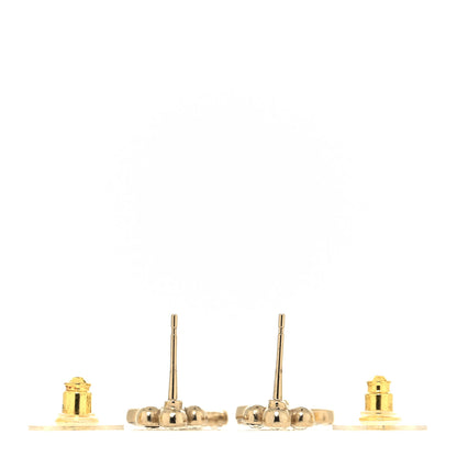 Chanel Crystal CC Drop Earrings Gold 3 of 4