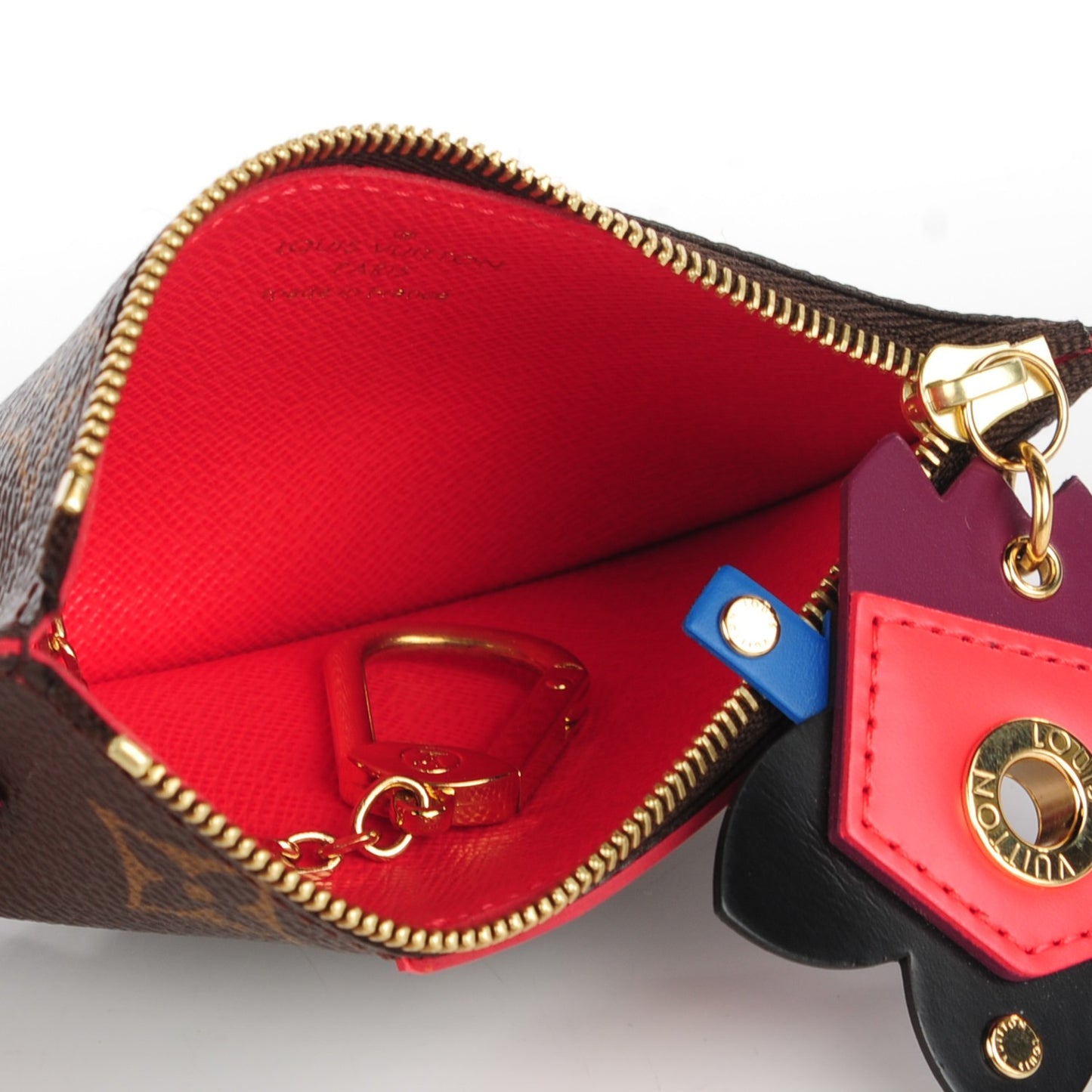 Monogram Totem Key Pouch Flamingo