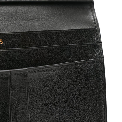 Hermes Evergrain Bearn Compact Wallet Black 7 of 9