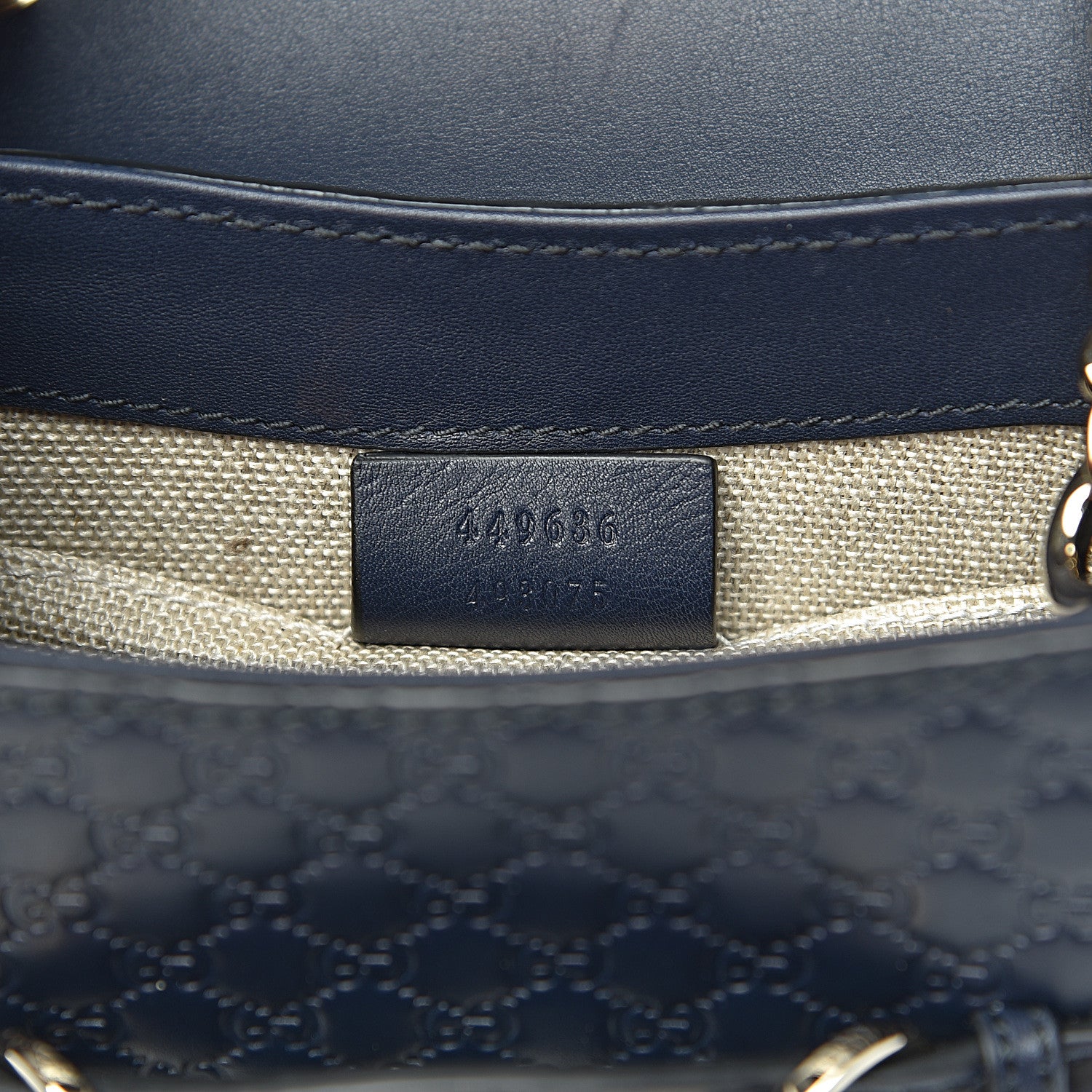 Gucci Microguccissima Mini Emily Chain Shoulder Bag Blue 7 of 10