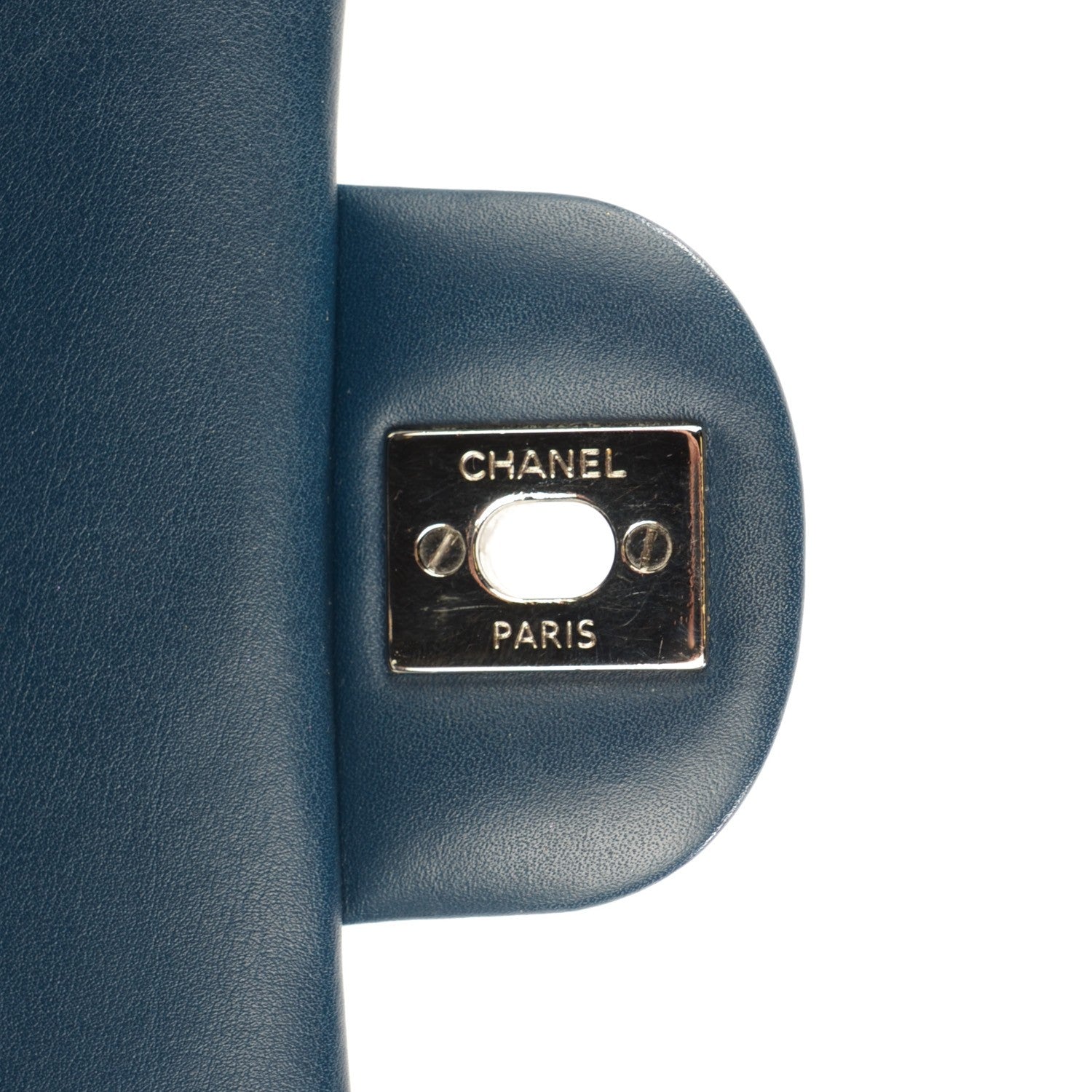 Chanel Patent Calfskin Quilted Mini Rectangular Flap Navy Blue 7 of 9