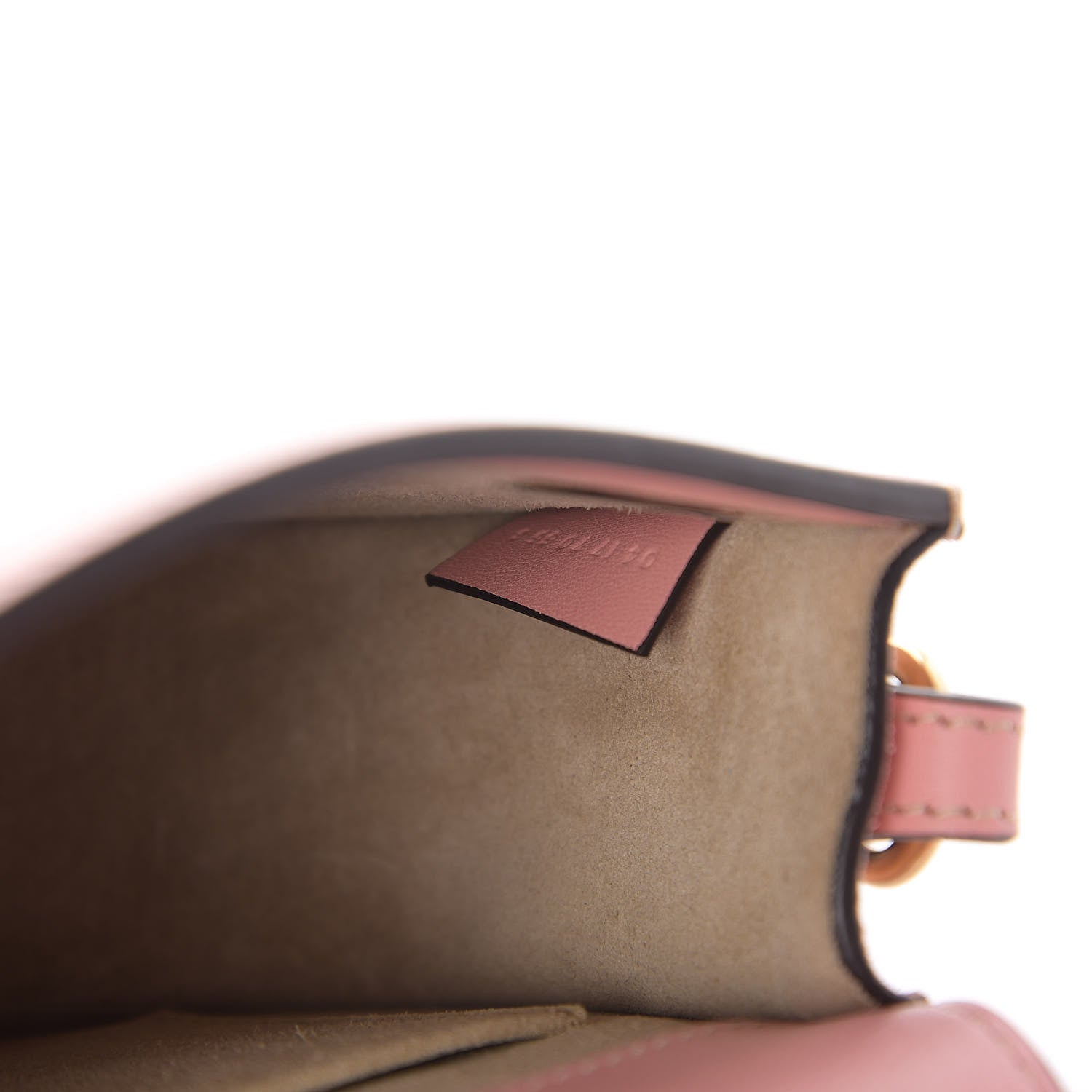 Chloe Calfskin Suede Small Nile Bracelet Bag Washed Pink 10 of 12