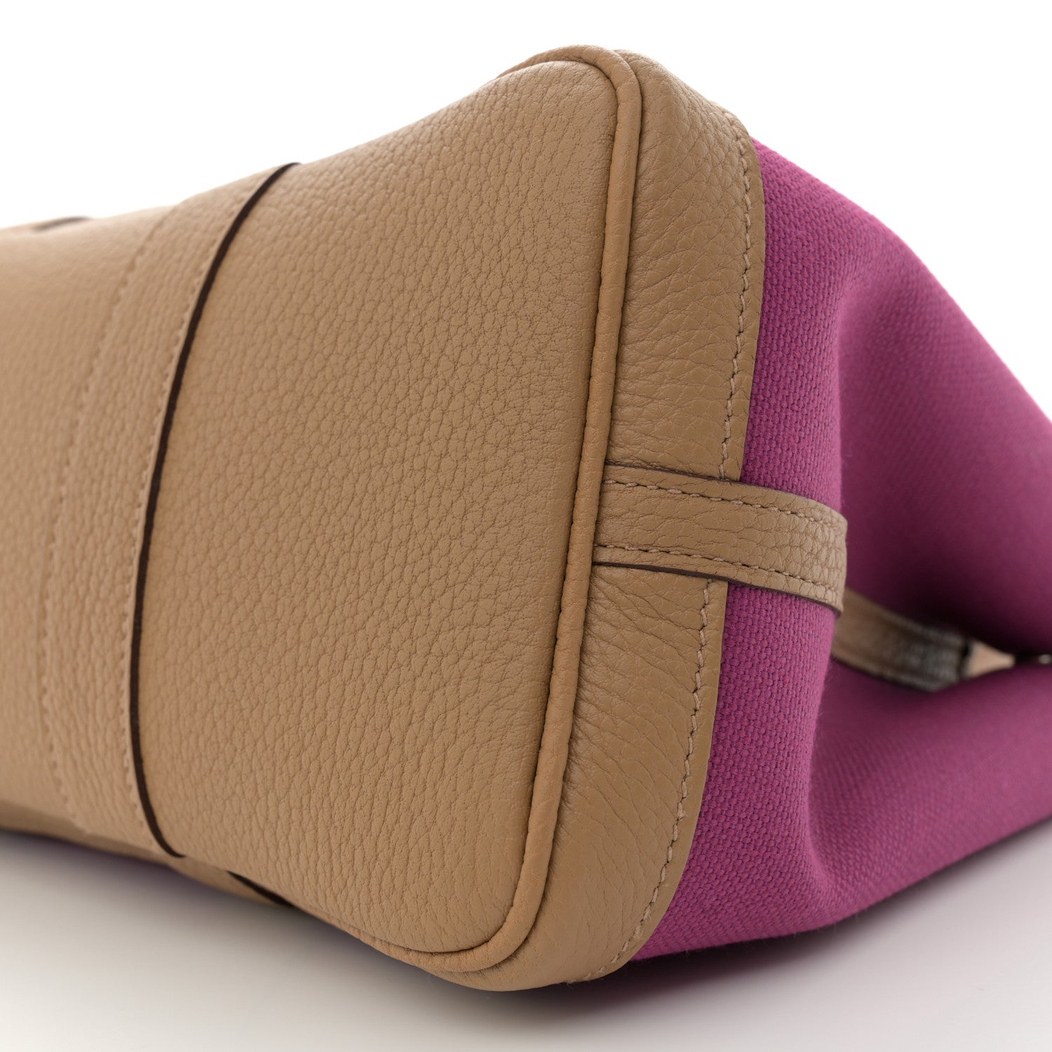 Hermes Toile Militaire Vache Country Garden Party 30 TPM Rose Pourpre Biscuit 10 of 11