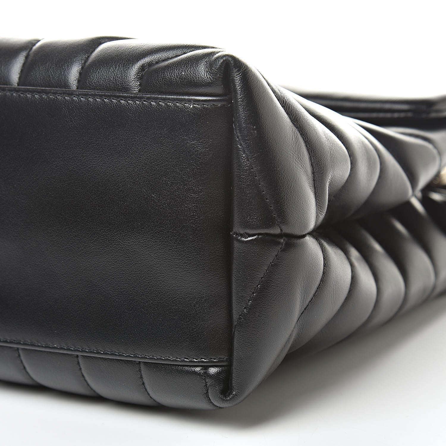 Saint Laurent Calfskin Y Quilted Monogram Medium Loulou Chain Satchel Black 11 of 12