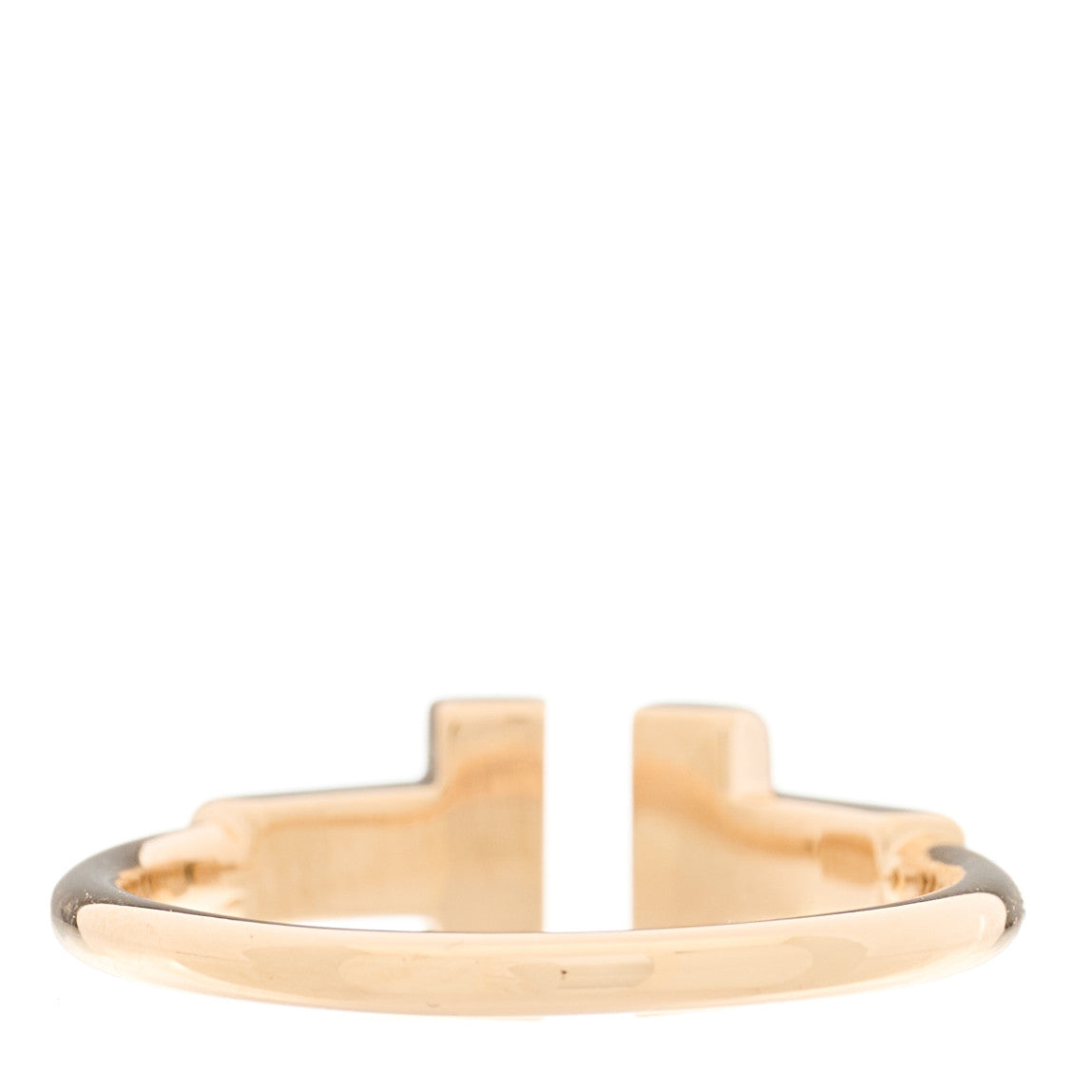 18K Rose Gold Diamond T Wire Ring 48 4.5