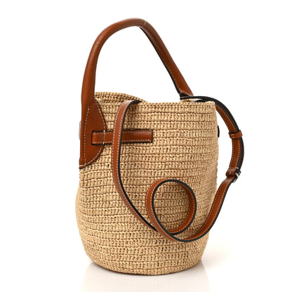 Celine Raffia Calfskin Nano Big Bag Bucket Tan 3 of 8