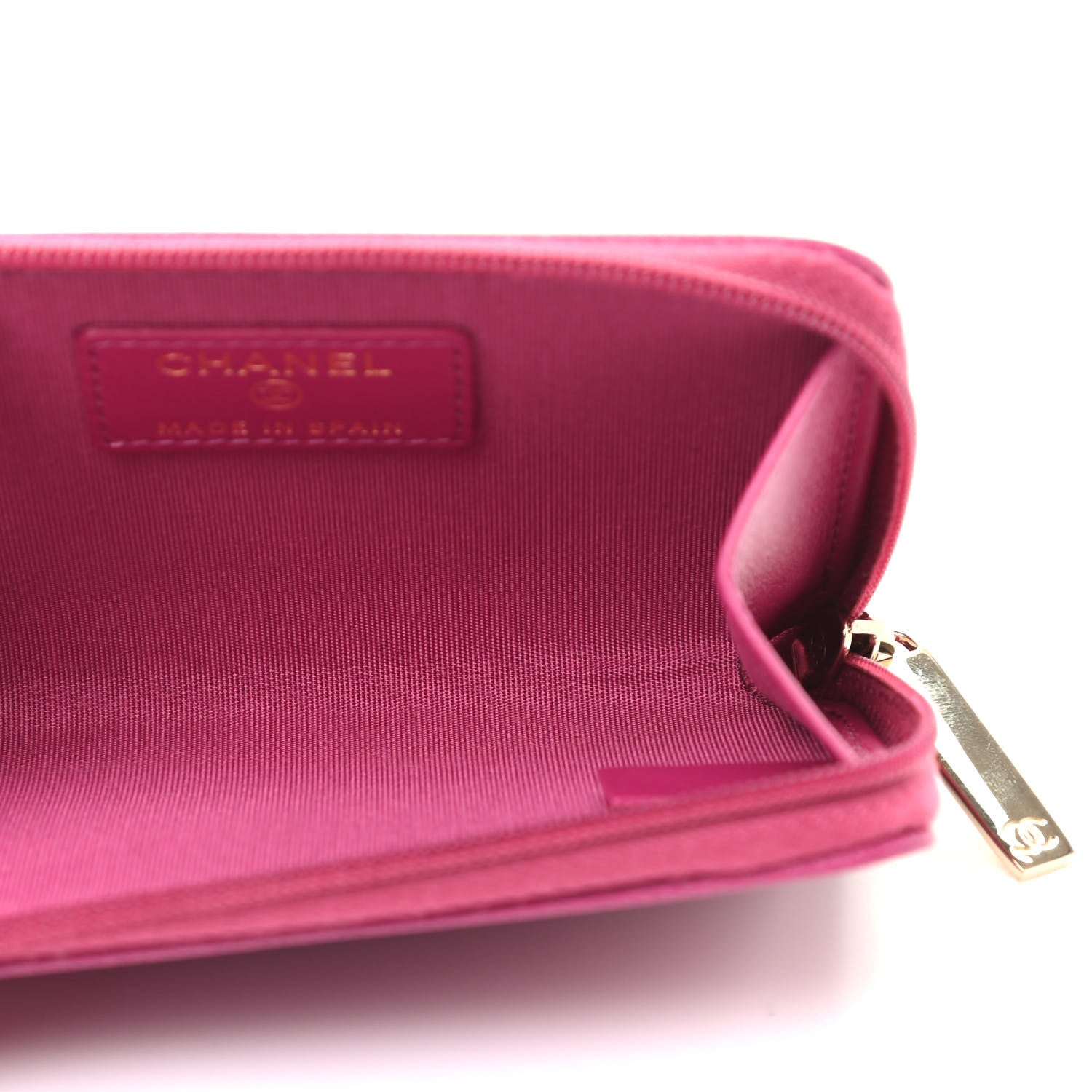 Chanel Calfskin Chain CC Key Holder Case Dark Pink 5 of 7