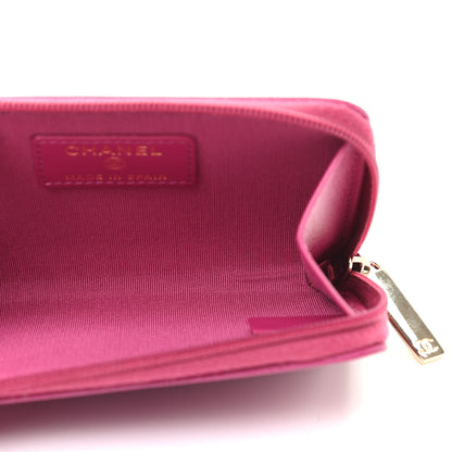 Chanel Calfskin Chain CC Key Holder Case Dark Pink 5 of 7
