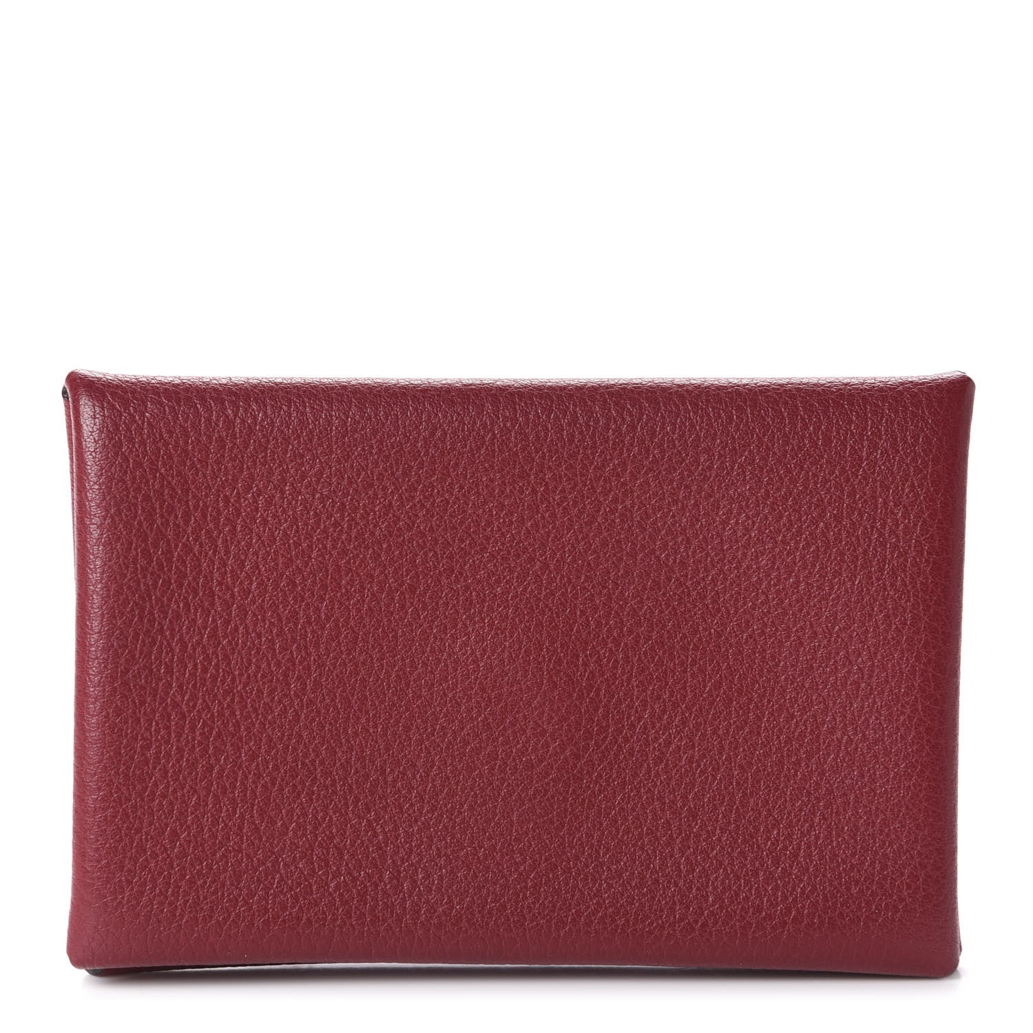 Hermes Evercolor Calvi Card Case Rouge Grenat 1 of 7