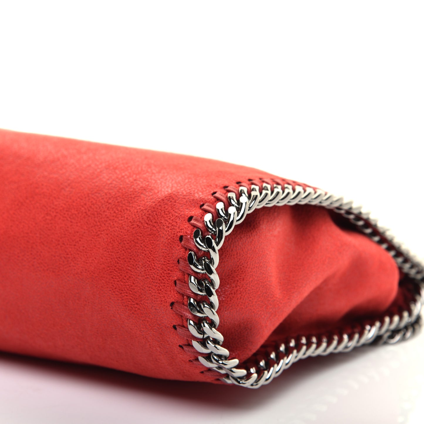 Shaggy Deer Mini Falabella Fold Over Tote Lipstick