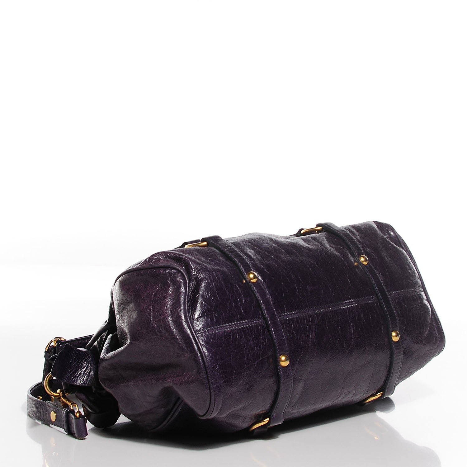 Miu Miu Vitello Lux Medium Bow Bag Viola 20 of 24