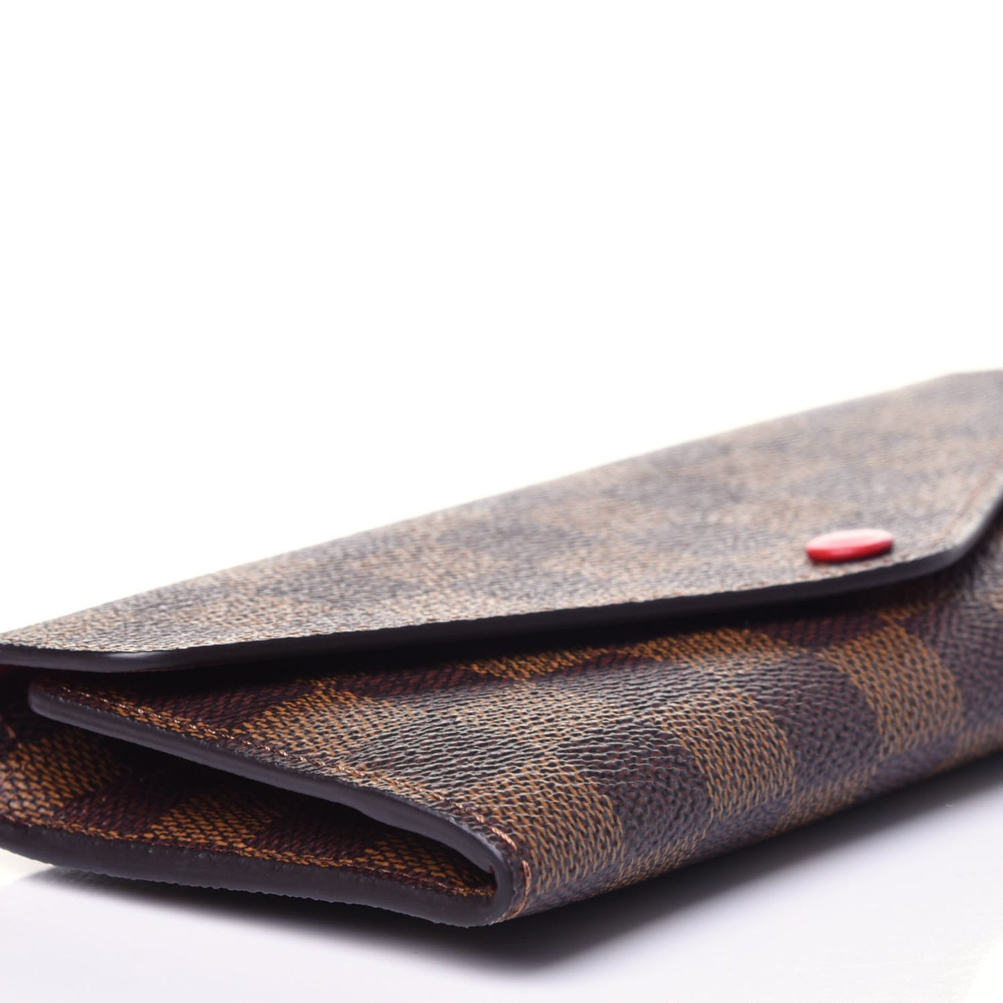 Damier Ebene Josephine Wallet Red