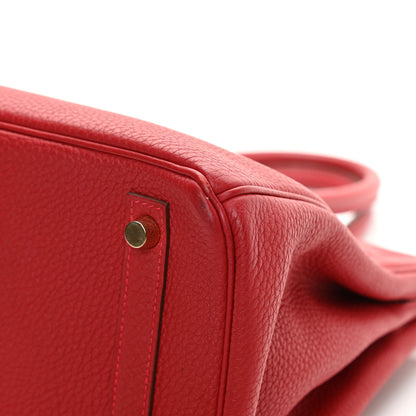 Hermes Togo Birkin 30 Rouge Casaque 11 of 19