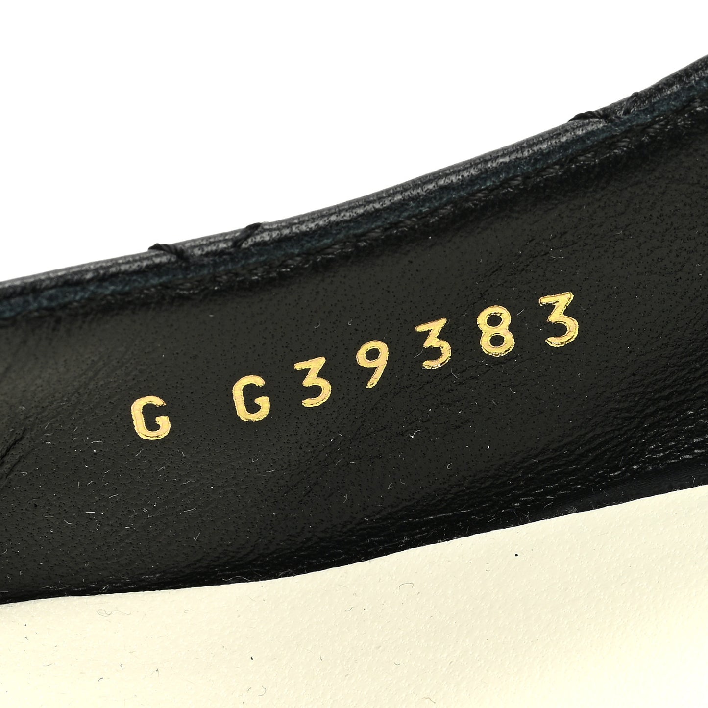 Lambskin Patent Quilted Cap Toe Mary Jane Flats 38.5 Black