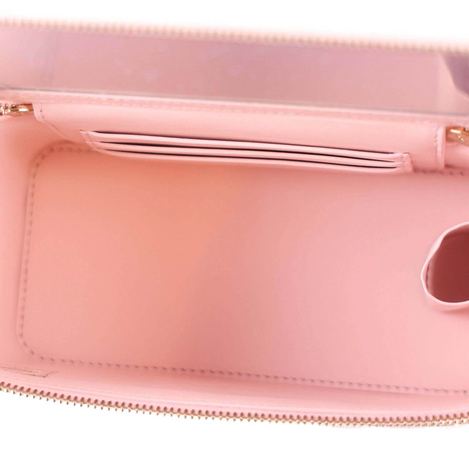 Chanel Caviar Quilted Small Vanity Case With Chain Pink 5 of 10