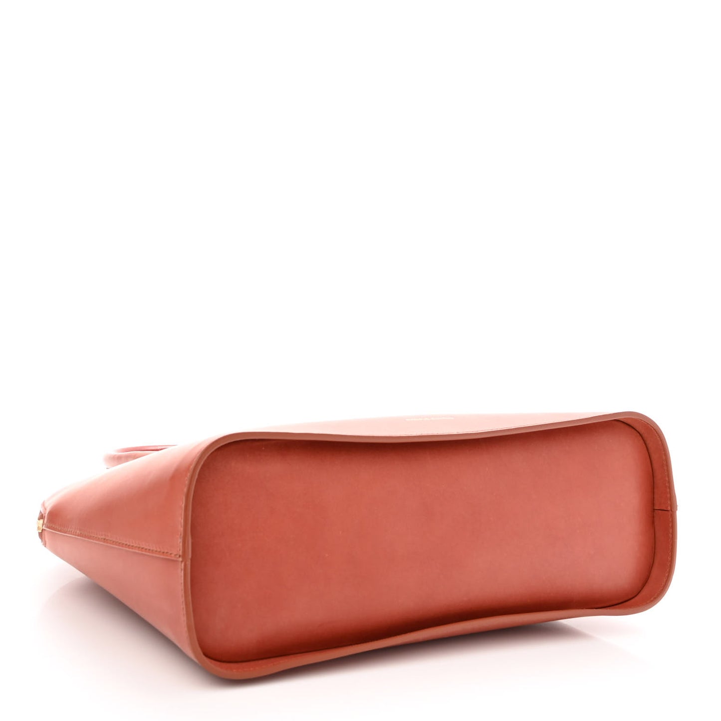 Calfskin Top Handle Rounded Bag Brandy