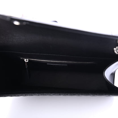Saint Laurent Grain De Poudre Textured Mixed Matelasse Large Triquilt Monogram Satchel Black 4 of 4