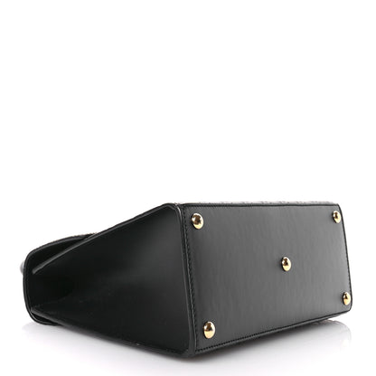 Gucci Guccissima Signature Small Padlock Top Handle Bag Black 4 of 11