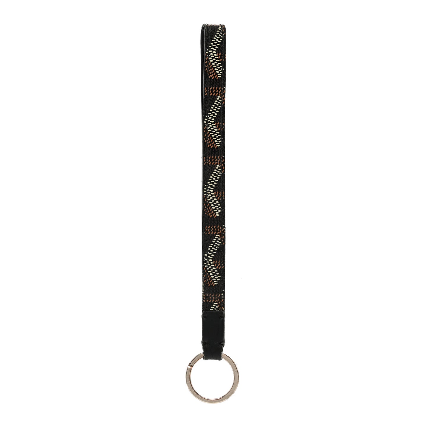 Goyardine Sesame Key Holder Black