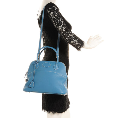 Hermes Taurillon Clemence Bolide 31 Blue Jean 1 of 25