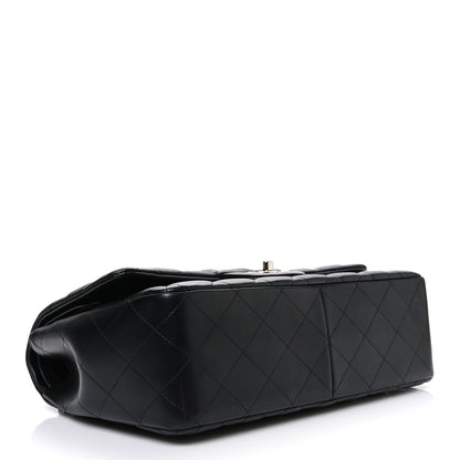 Chanel Lambskin Quilted Jumbo Double Flap Black 4 of 11