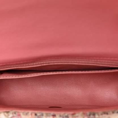 Chanel Tweed Braid Mini Flap White Pink 5 of 13