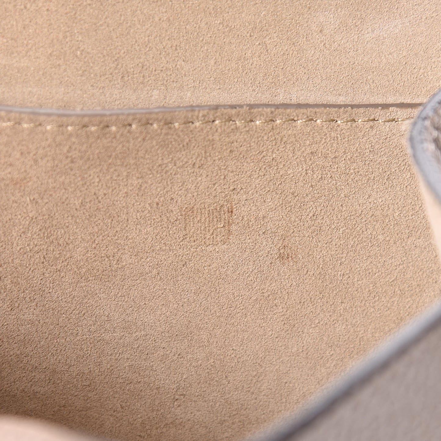 Grained Lambskin Drew Shoulder Bag Motty Grey