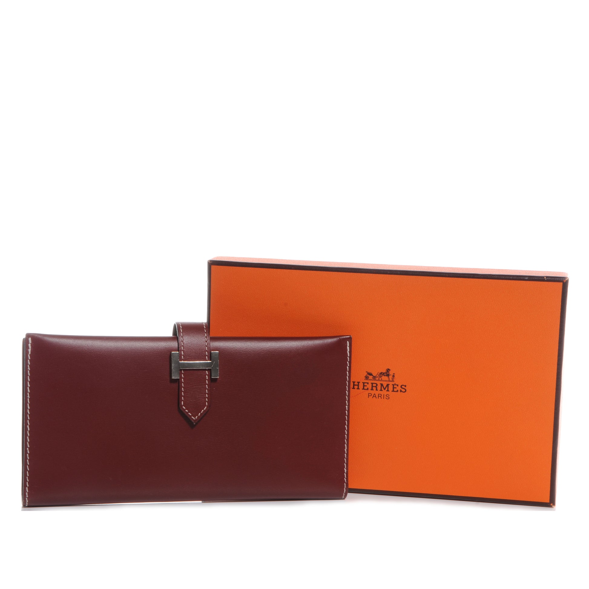 Hermes Chamonix Bearn Wallet Rouge H 5 of 8