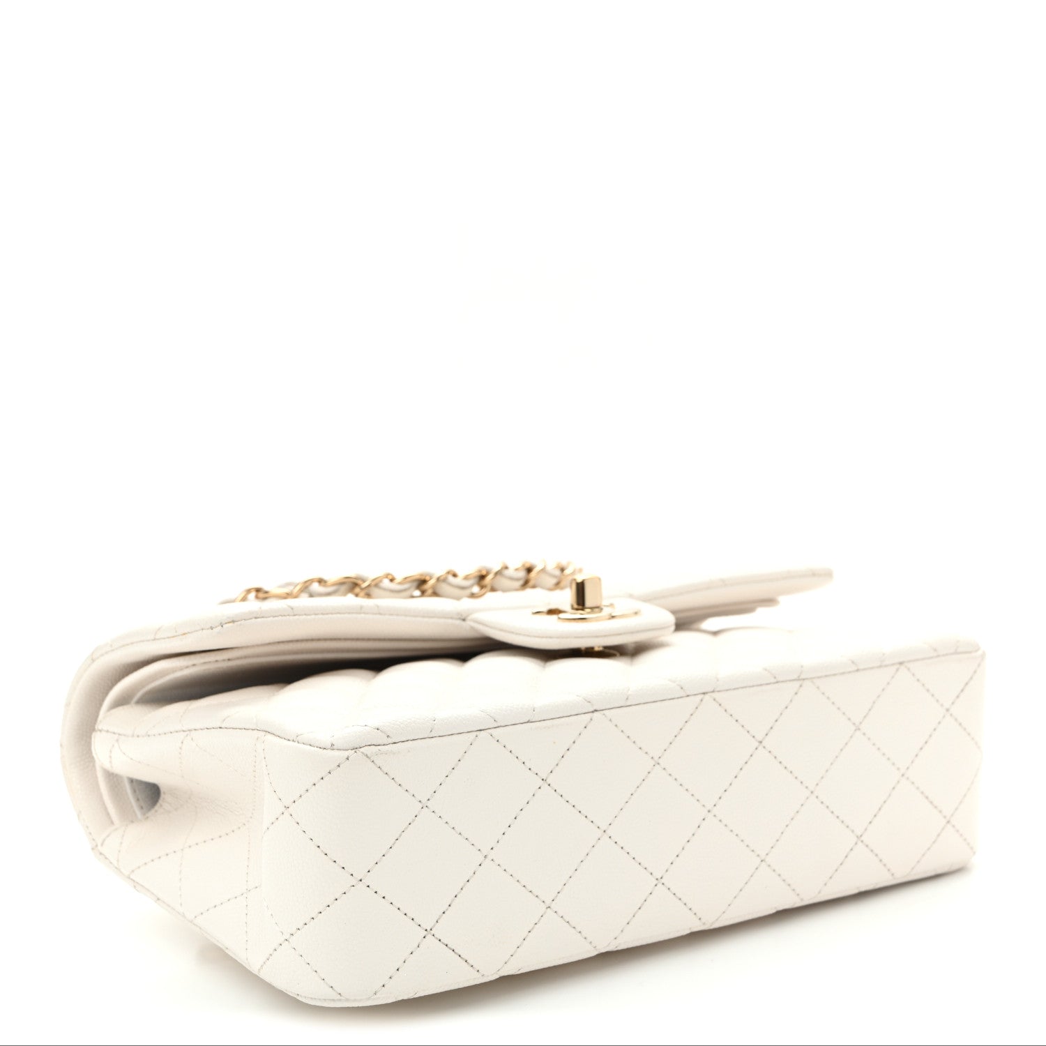 Chanel Caviar Quilted Small Double Flap White 4 of 11