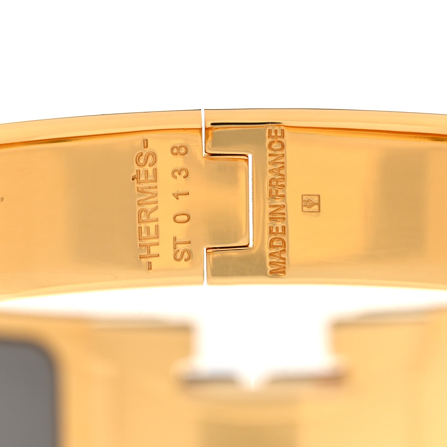 Hermes Enamel Narrow Clic Clac H Bracelet PM Marron Glace 4 of 4
