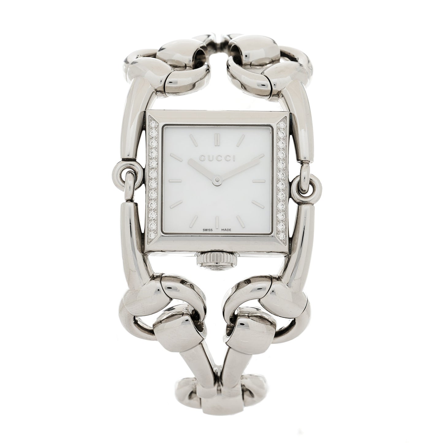 Stainless Steel Diamond Mother of Pearl 25mm Signoria Quartz Watch