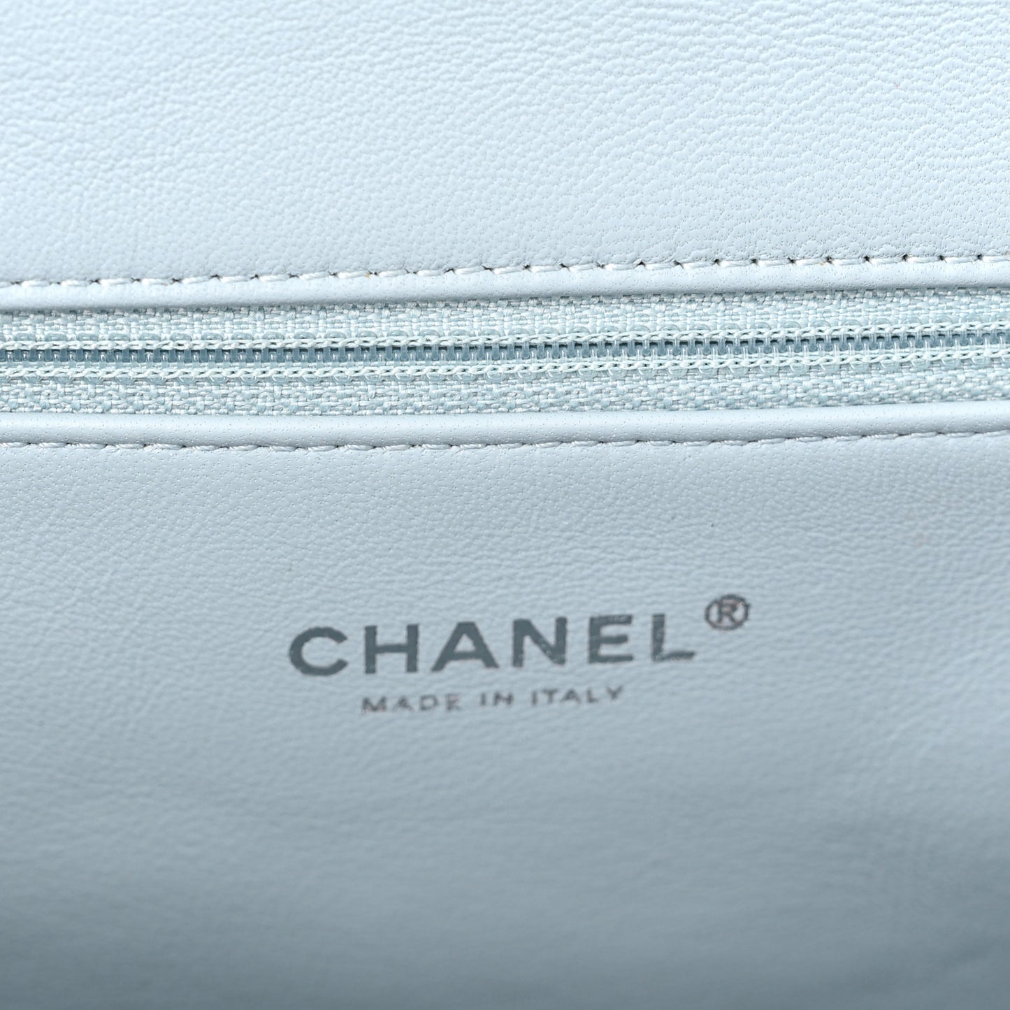 Sequin Large Waterfall Flap Light Blue