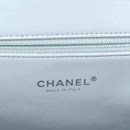 Chanel Sequin Large Waterfall Flap Light Blue 6 of 10