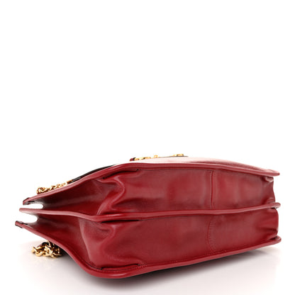 Gucci Patent Calfskin Medium Horsebit 1955 Tote Bag New Cherry Red 4 of 11