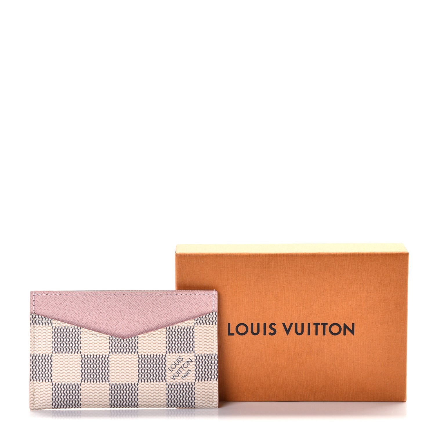 Louis Vuitton Damier Azur Daily Card Holder Rose Ballerine 7 of 7