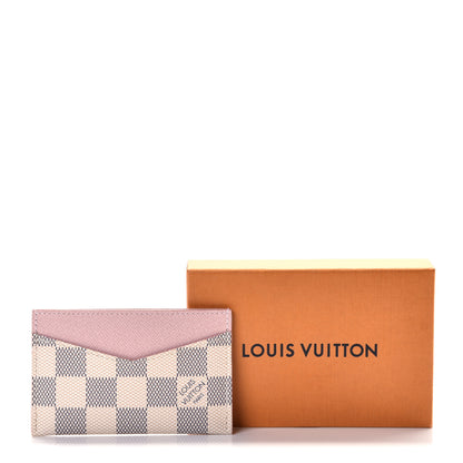 Louis Vuitton Damier Azur Daily Card Holder Rose Ballerine 7 of 7