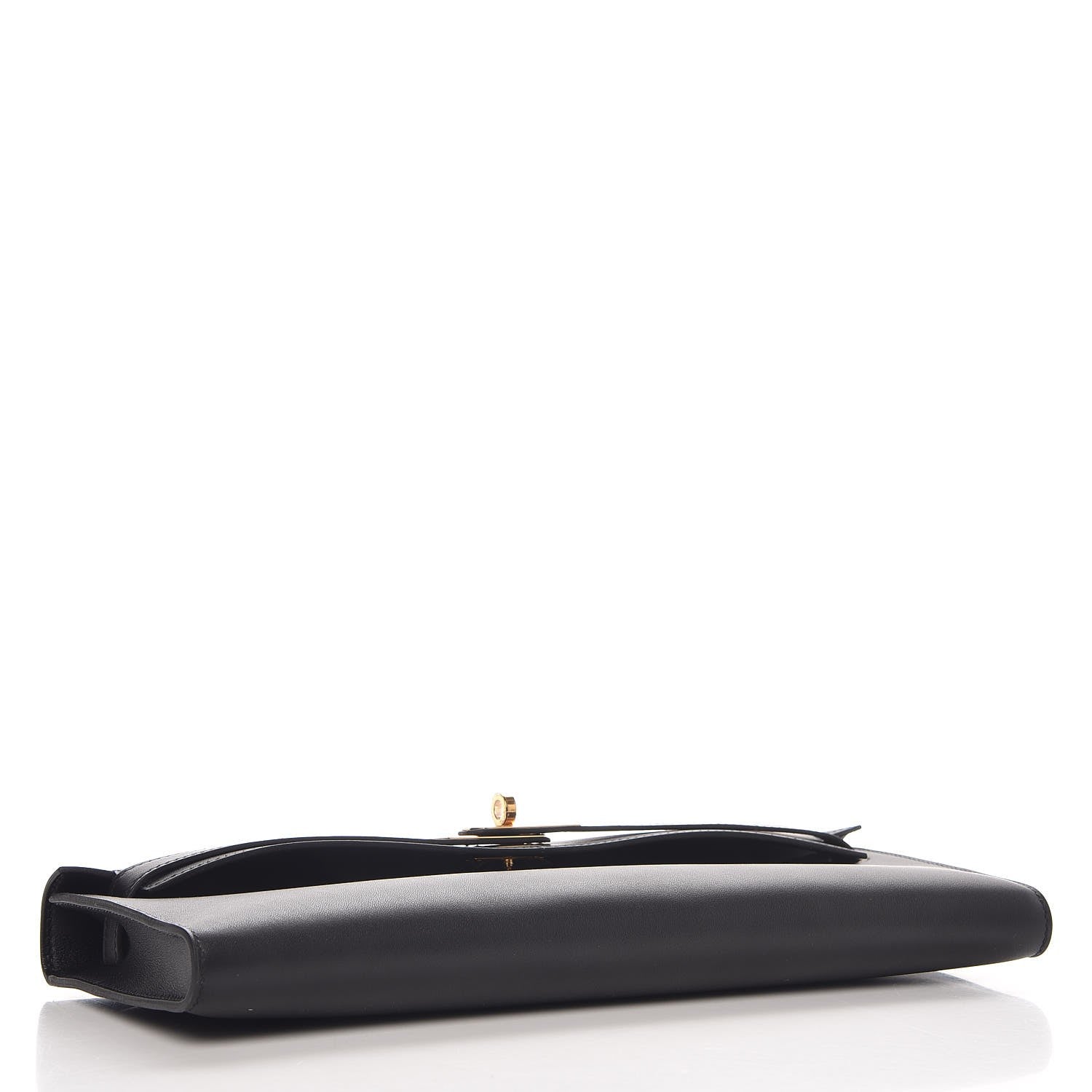 Hermes Swift Kelly Cut Clutch Pochette Black 4 of 8