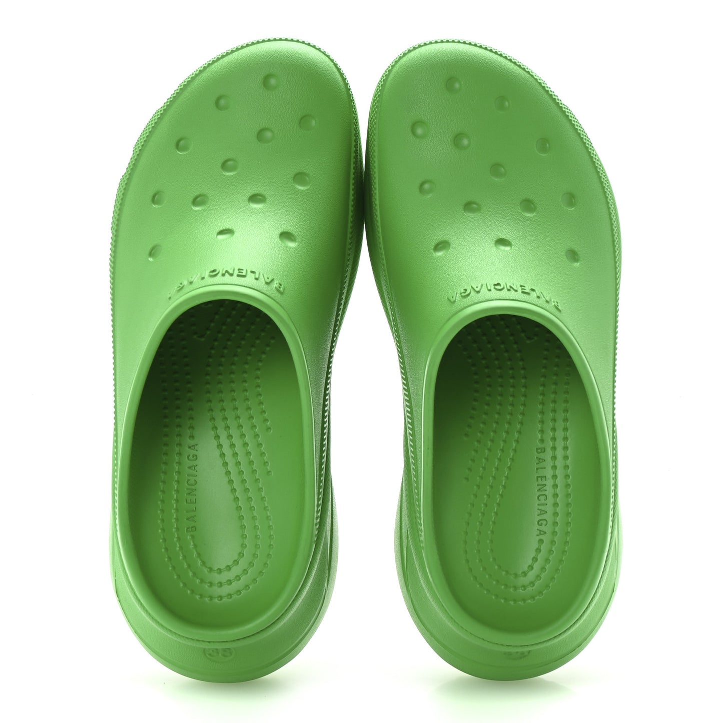X CROCS Rubber Womens Mules 38 Grass Green